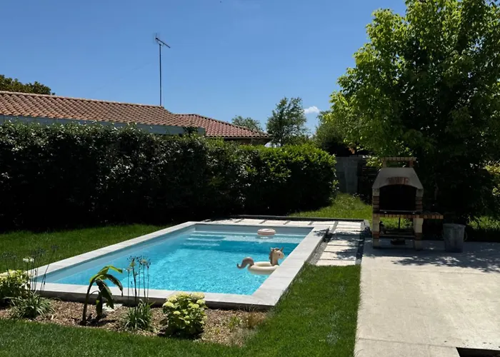 Le De L'ocean - Maison Familiale En Bois Neuve - Piscine Chauffee Feriehus