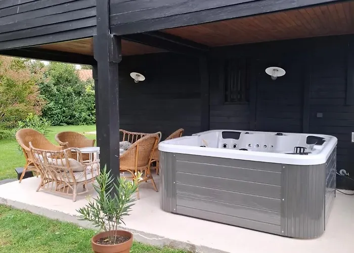 Le De L'ocean - Maison Familiale En Bois Neuve - Piscine Chauffee Feriehus *